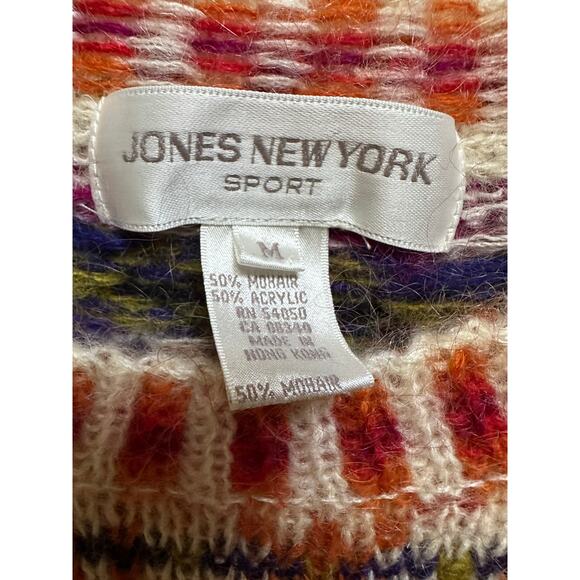 Vintage Jones New York Sport Mohair Blend Sweater Tunic Round Neck Long Sleeve M - Picture 7 of 10